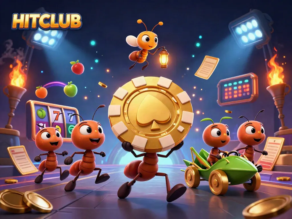 Engage in exciting gambling adventures with HITCLUB's vibrant heist scene, showcasing dynamic casino elements.