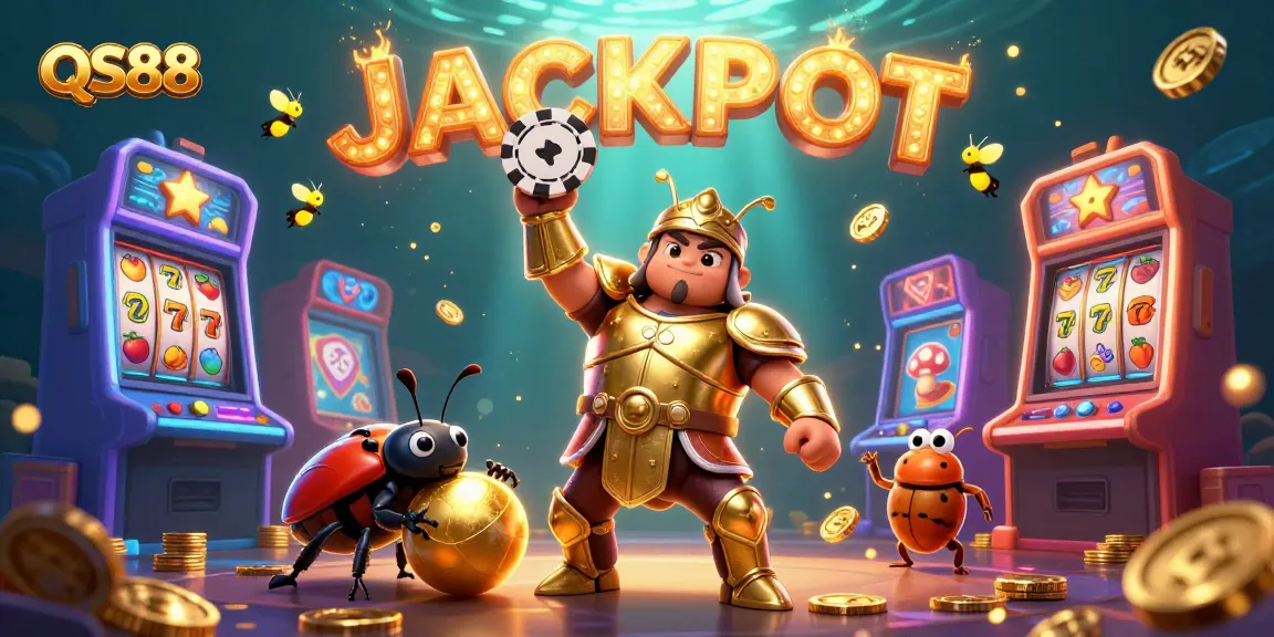 Celebrate with fantastic QS88 gaming elements in a vibrant jackpot scene!