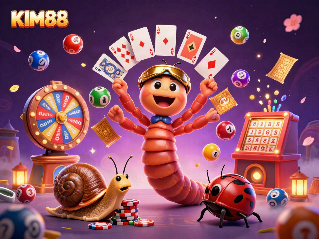 Engage in top-tier gambling with KIM88's vibrant 3D casino characters and dynamic gameplay elements.