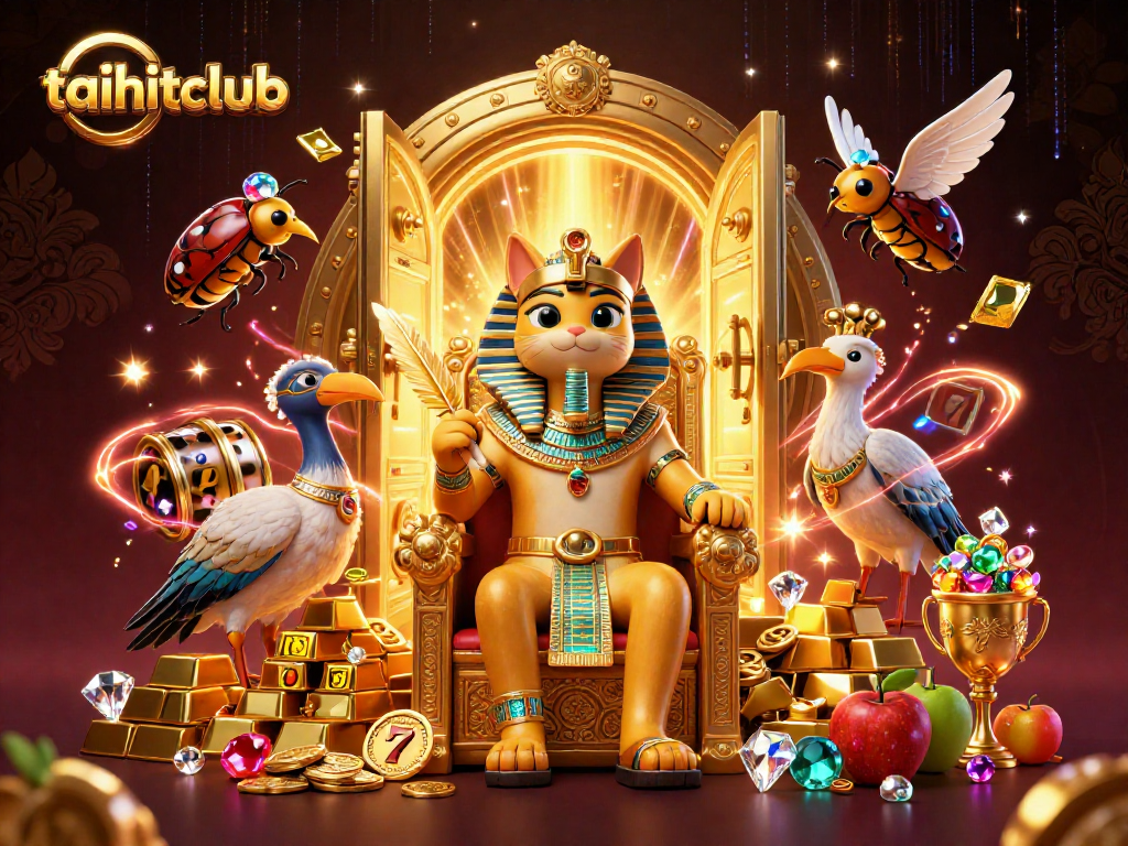 Experience the excitement of taihitclub with a vibrant 3D casino scene showcasing lavish treasure elements.
