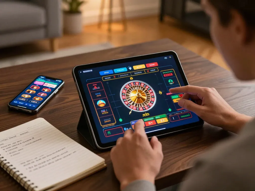 Player engaging with roulette on tg88 while enjoying a strategic gaming session at home