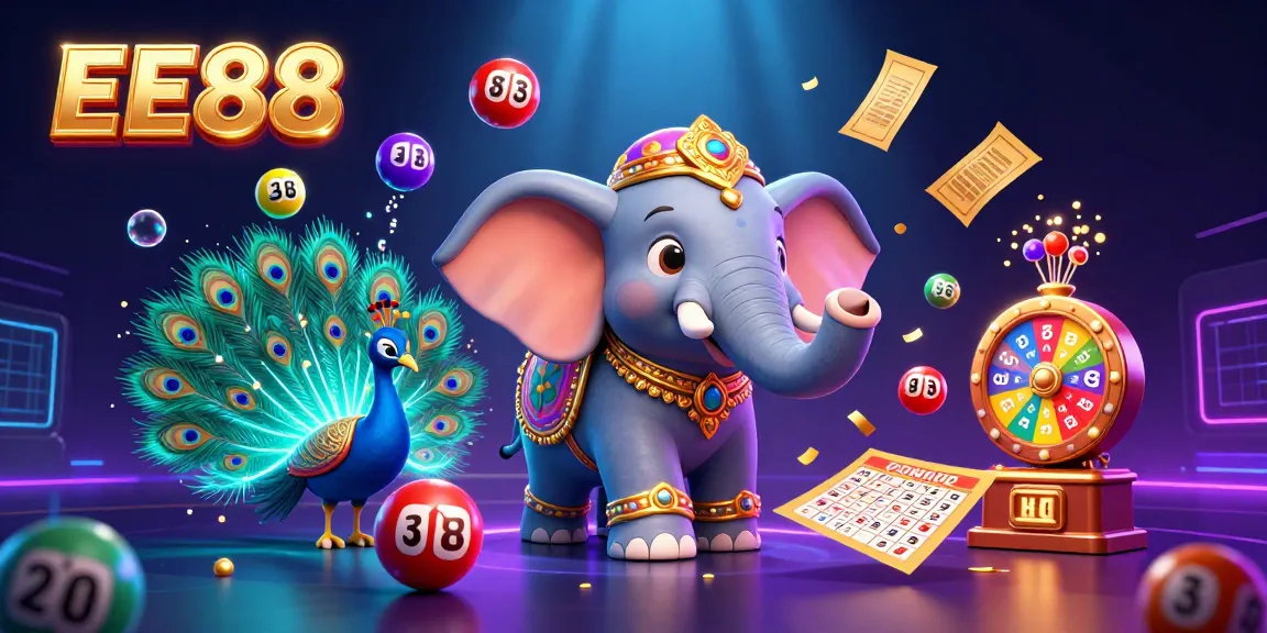 Experience thrilling wins at EE88 with vibrant lottery games and festive characters.