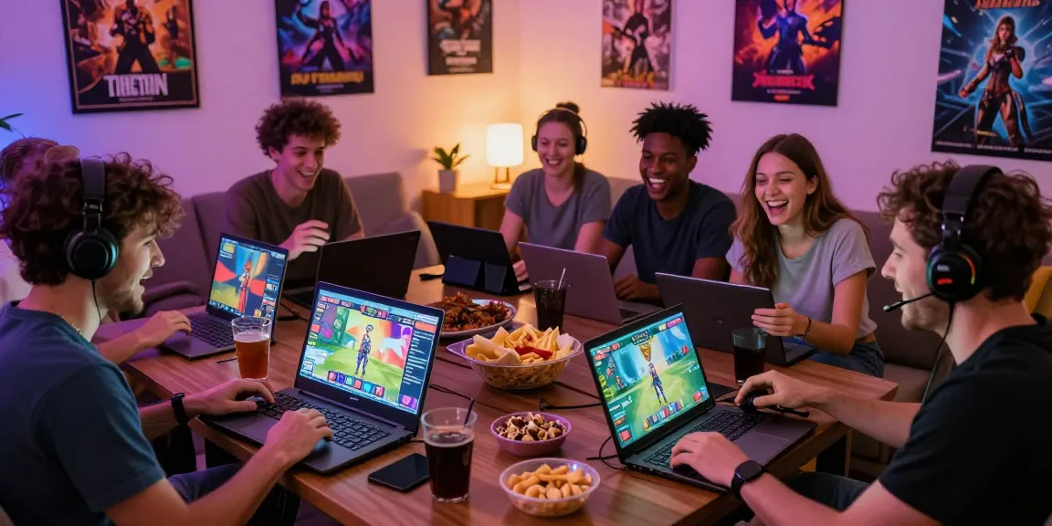 Adults playing engaging hentai games in a vibrant living room setting.