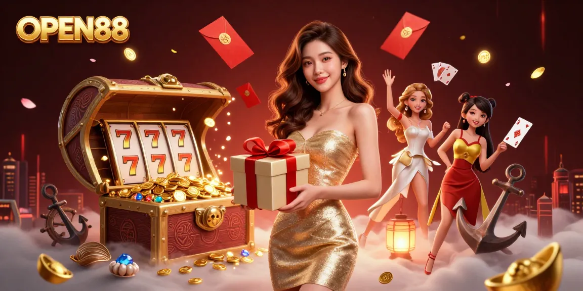 Spin the reels at OPEN88 with vibrant slots and stunning visuals in a Lunar New Year theme