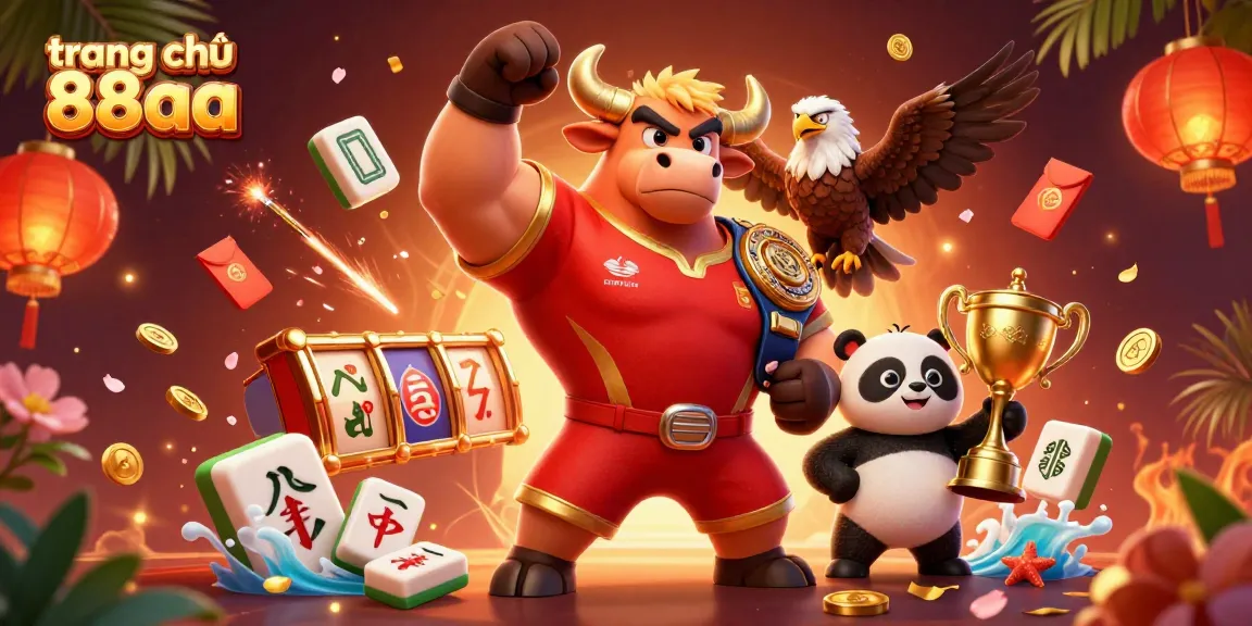 Win big at trang chủ 88aa with a vibrant illustration featuring joyful characters and exciting gambling elements.