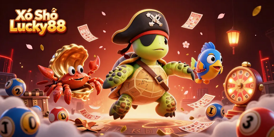 Xổ Số Lucky88 engaging illustration featuring vibrant lottery elements and energetic characters creating an immersive gaming atmosphere.