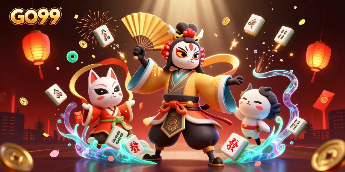 Experience the thrill of GO99 casino with vibrant characters and dynamic gaming elements.