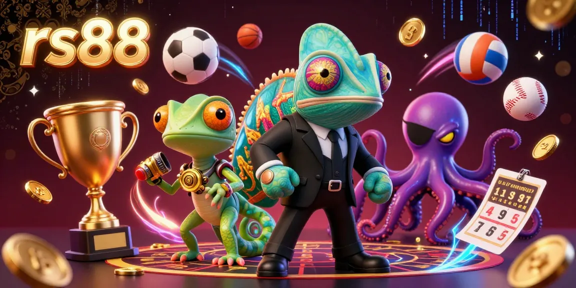 Experience thrilling sports betting with rs88, featuring dynamic characters and vibrant casino atmosphere.