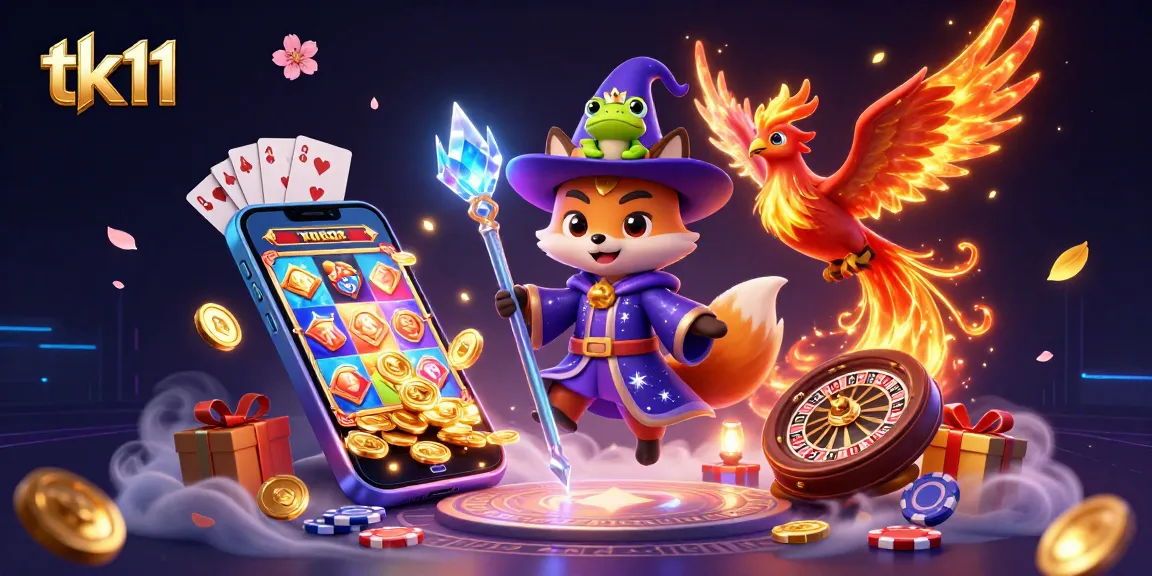 Engage with tk11's vibrant gaming experience, featuring slots, cards, and thrilling 3D graphics.