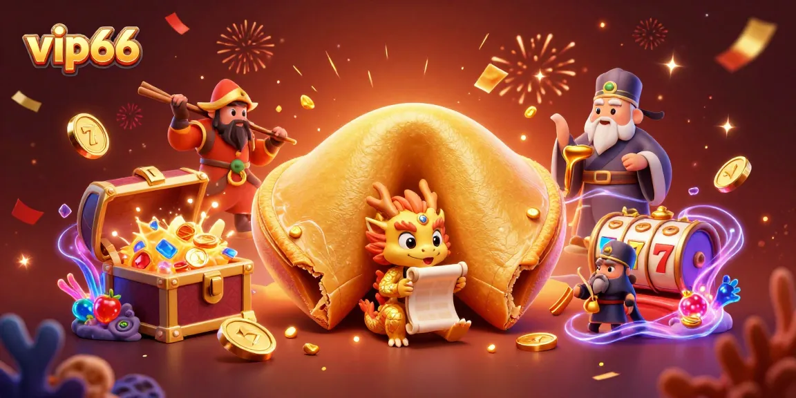 Engage with vip66's vibrant slot gaming world, featuring dynamic characters and festive elements.